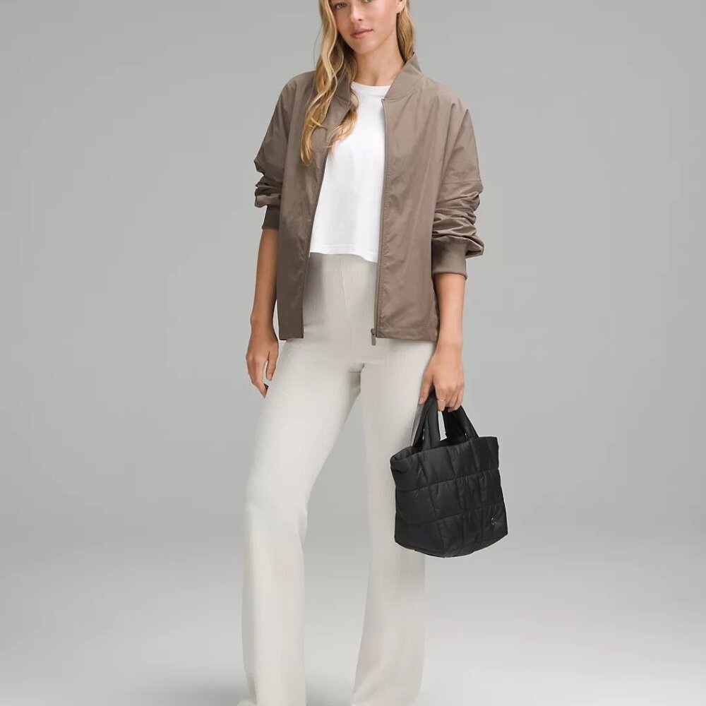 Lululemon Quilted Grid Small Tote Bag Black 5L